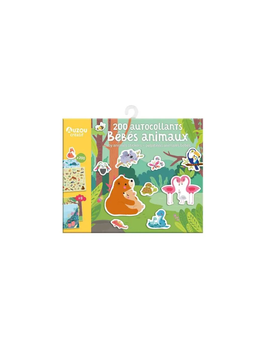 200 autocollants bébés animaux - Auzou