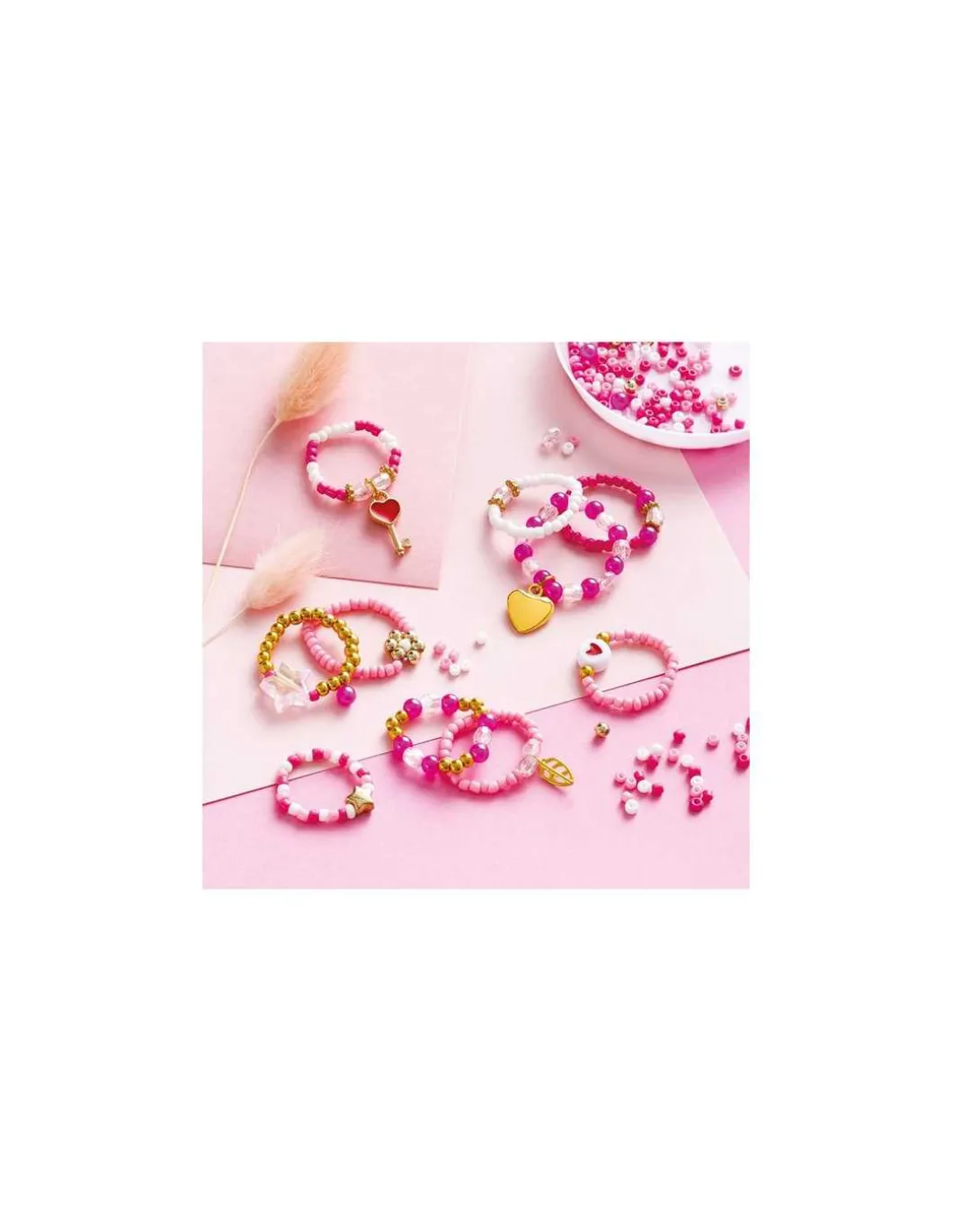 10 bagues en perles Lovely à créer - Les Ateliers Bijoux - Janod