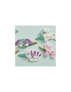6 barrettes pailletées à créer Little Pets - Janod