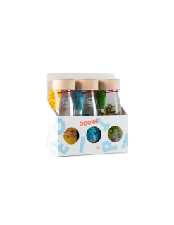 3 bouteilles sensorielles nature - Petit Boum