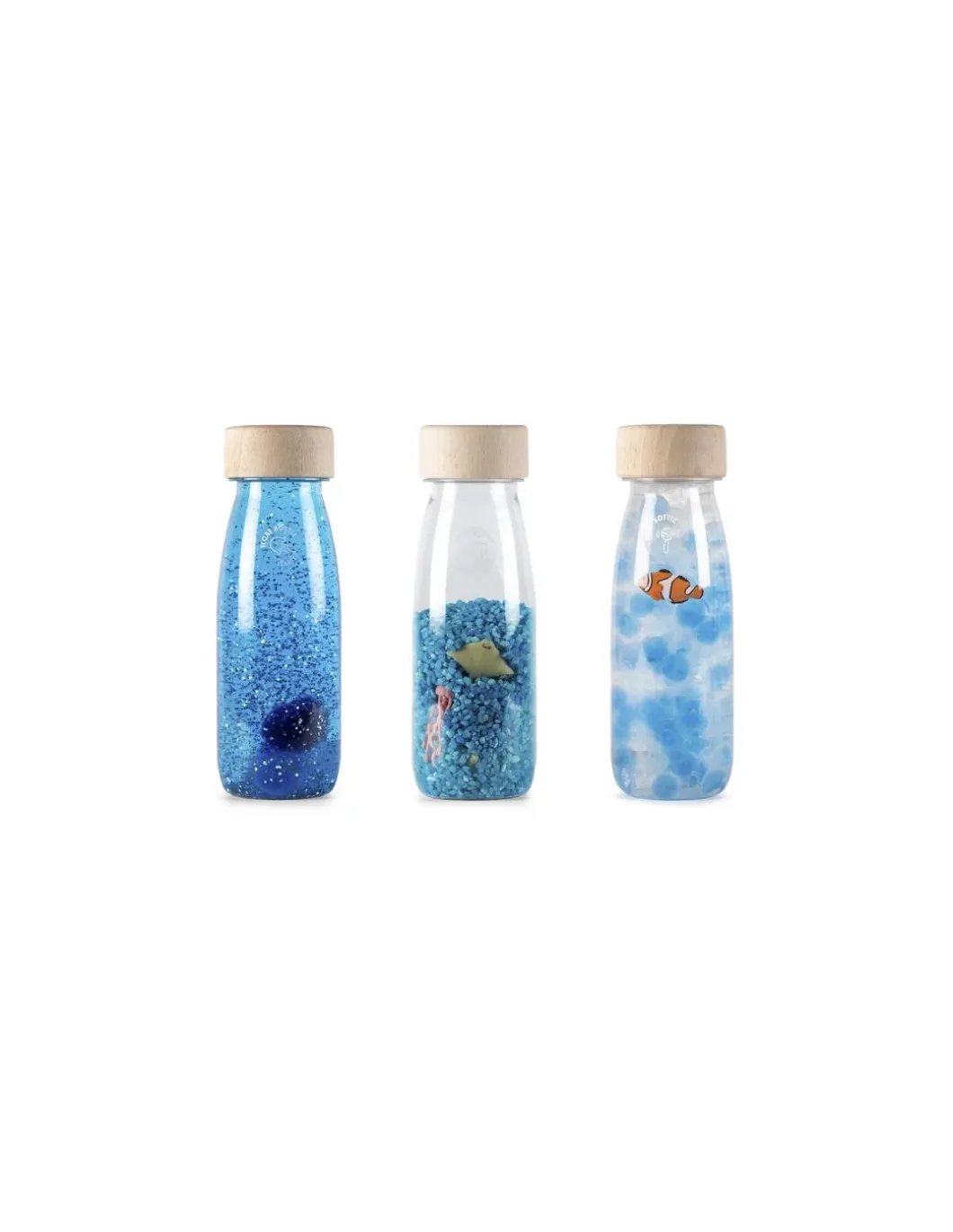 3 bouteilles sensorielles sérénité - Petit Boum