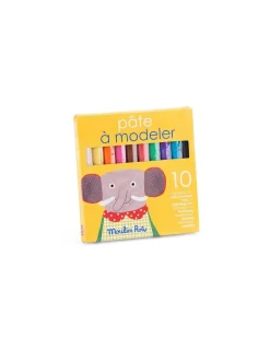 10 bâtonnets de pâte à modeler Les Popipop - Moulin Roty