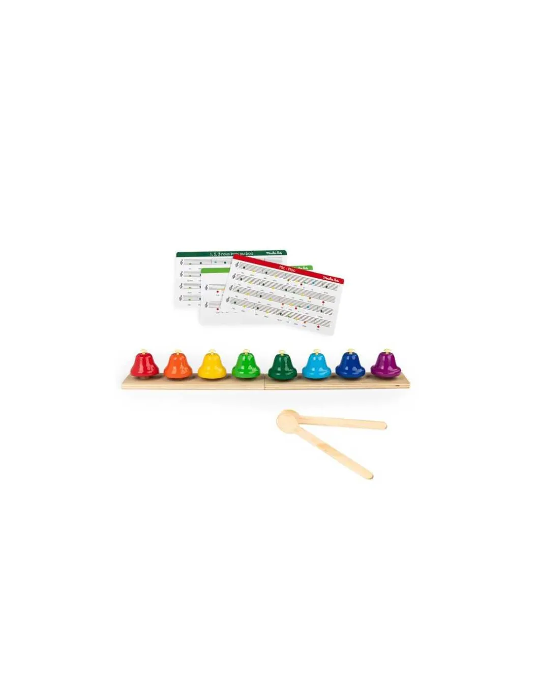 8 clochettes musicales Les Popipop - Moulin Roty