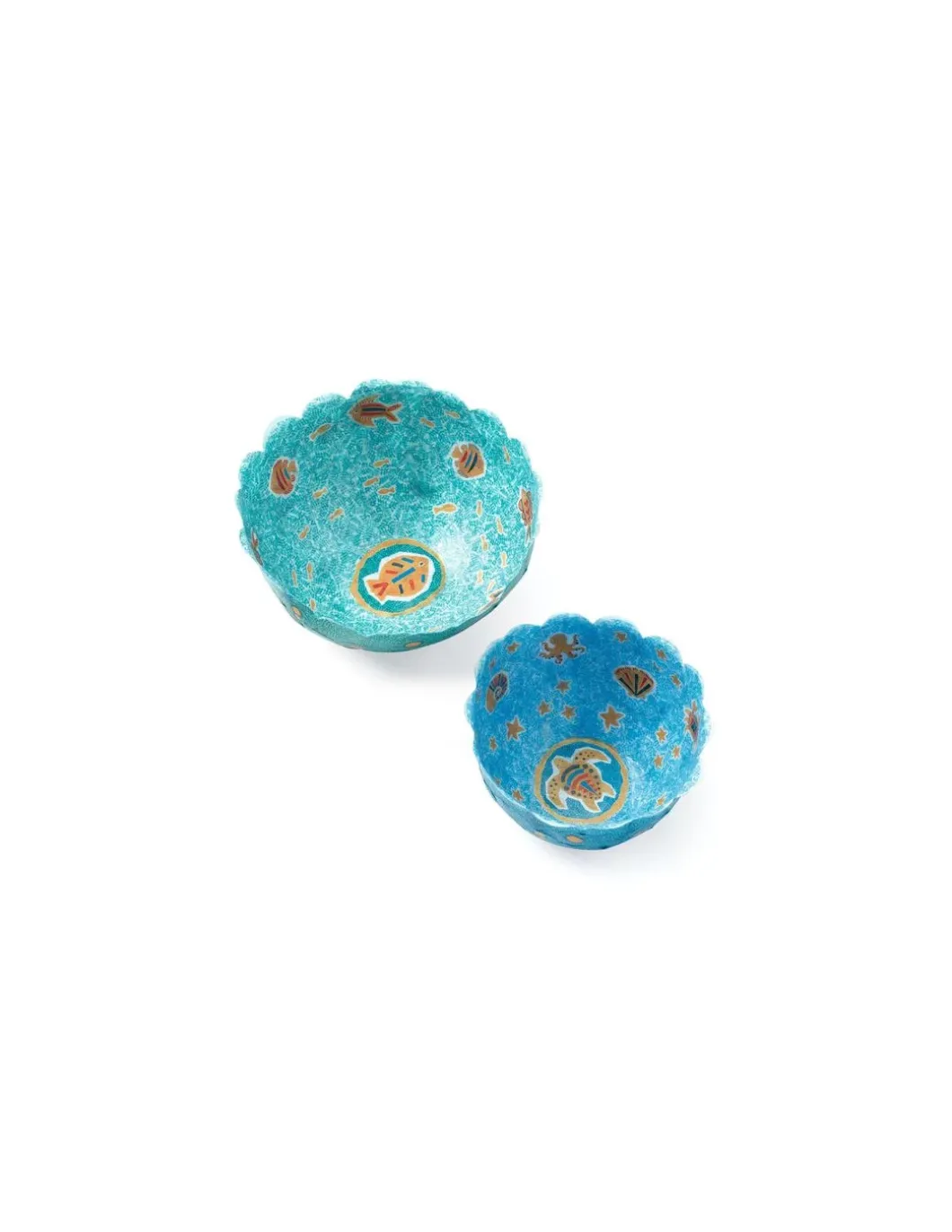 2 coupelles papier à créer Dans la mer - Do it Yourself - Djeco