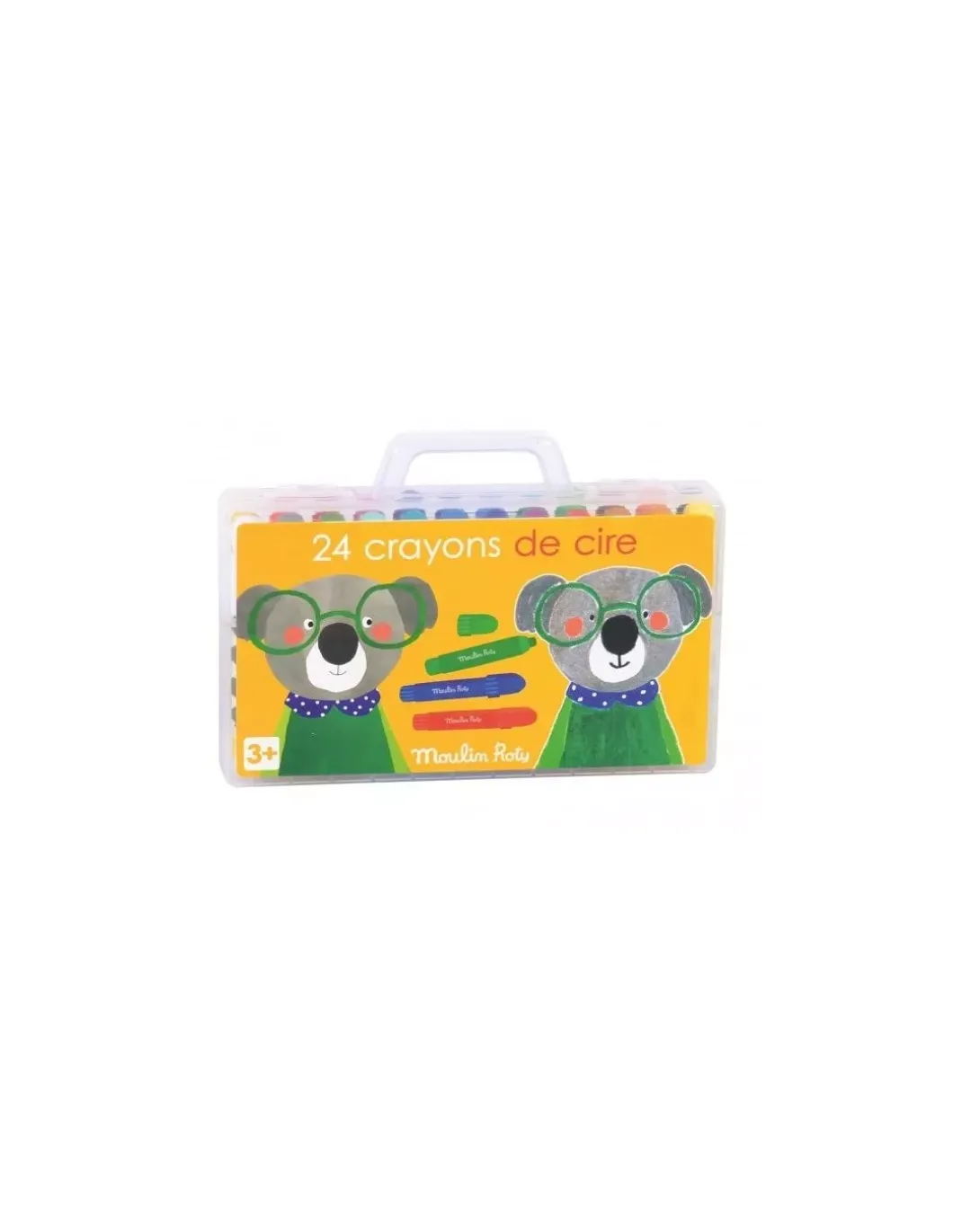 24 crayons de cire les Popipop - Moulin Roty