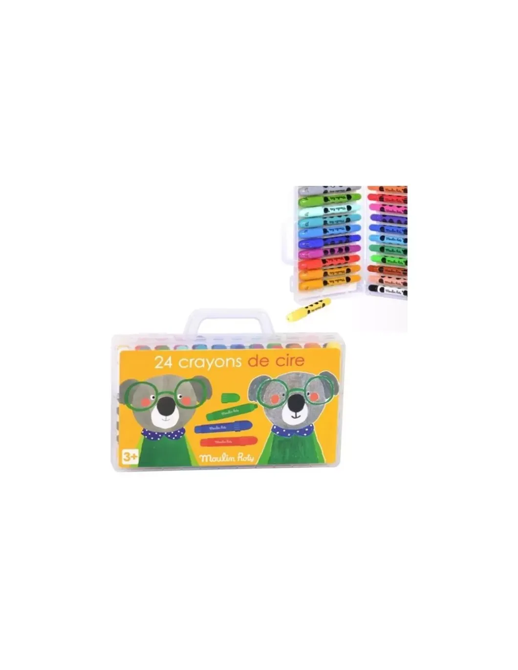 24 crayons de cire les Popipop - Moulin Roty