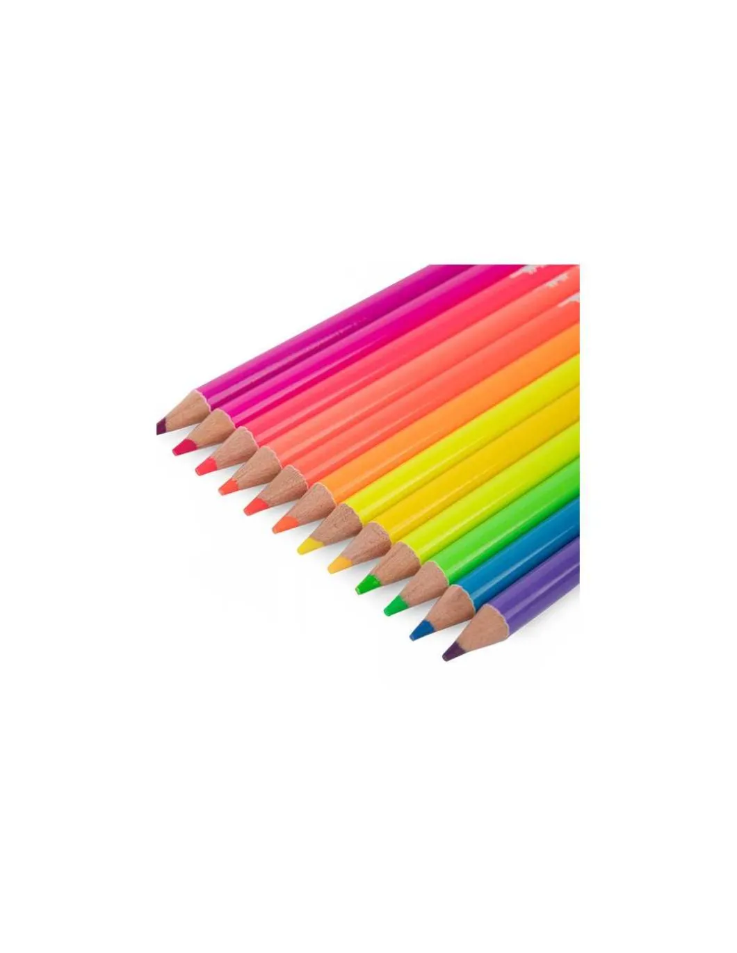 12 crayons de couleur Néon Les Schmouks - Moulin Roty