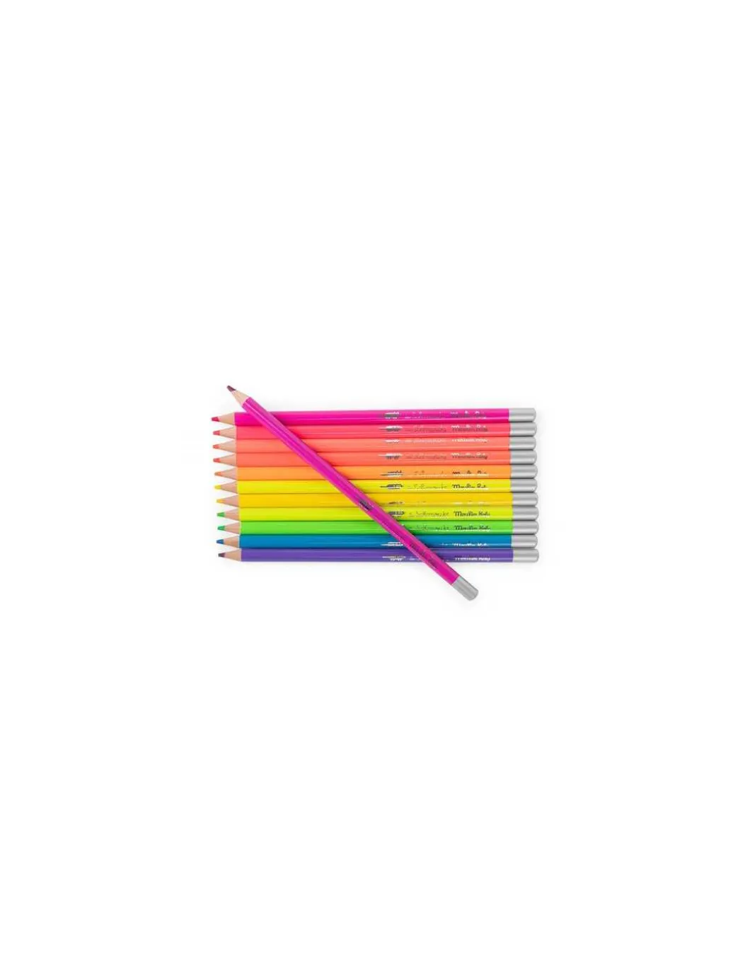 12 crayons de couleur Néon Les Schmouks - Moulin Roty