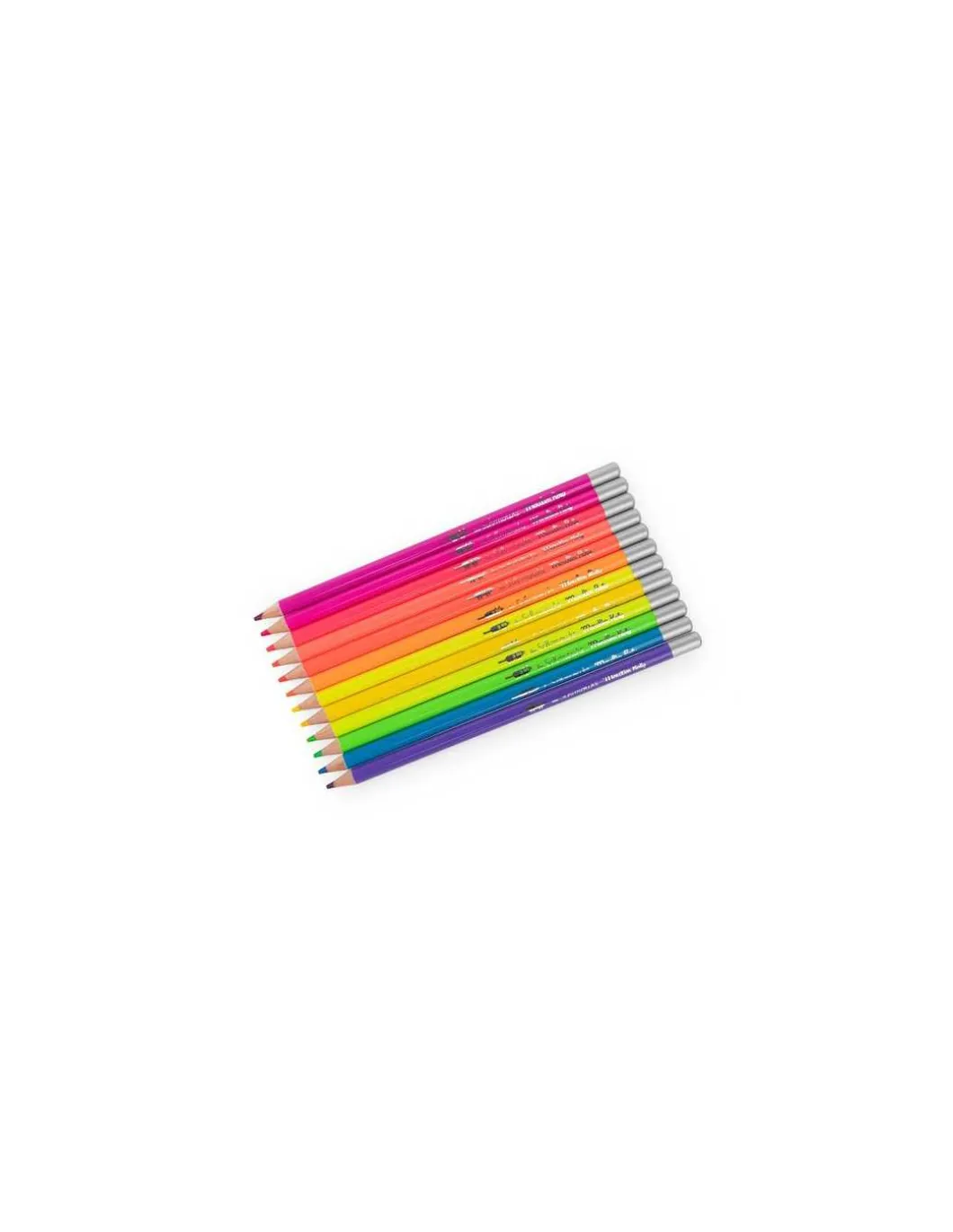12 crayons de couleur Néon Les Schmouks - Moulin Roty