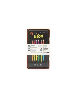 12 crayons de couleur Néon Les Schmouks - Moulin Roty
