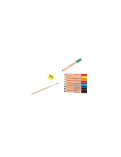 9 crayons de couleurs 3 en 1 Les Schmouks - Moulin Roty