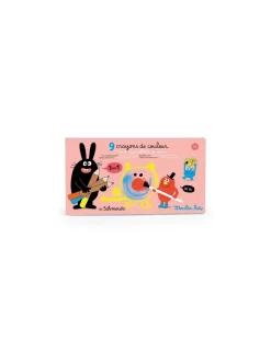 9 crayons de couleurs 3 en 1 Les Schmouks - Moulin Roty