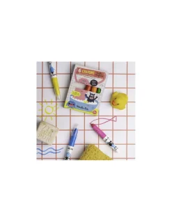 6 crayons multisurfaces Les Schmouks - Moulin Roty