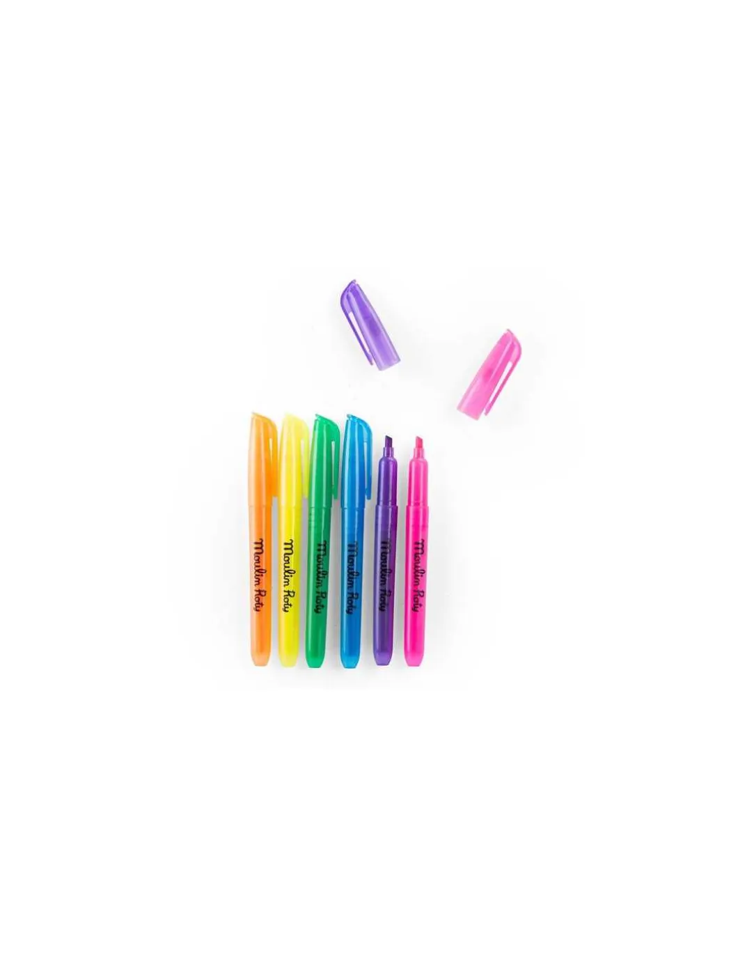 6 feutres fluo Les Loufoques - Moulin Roty