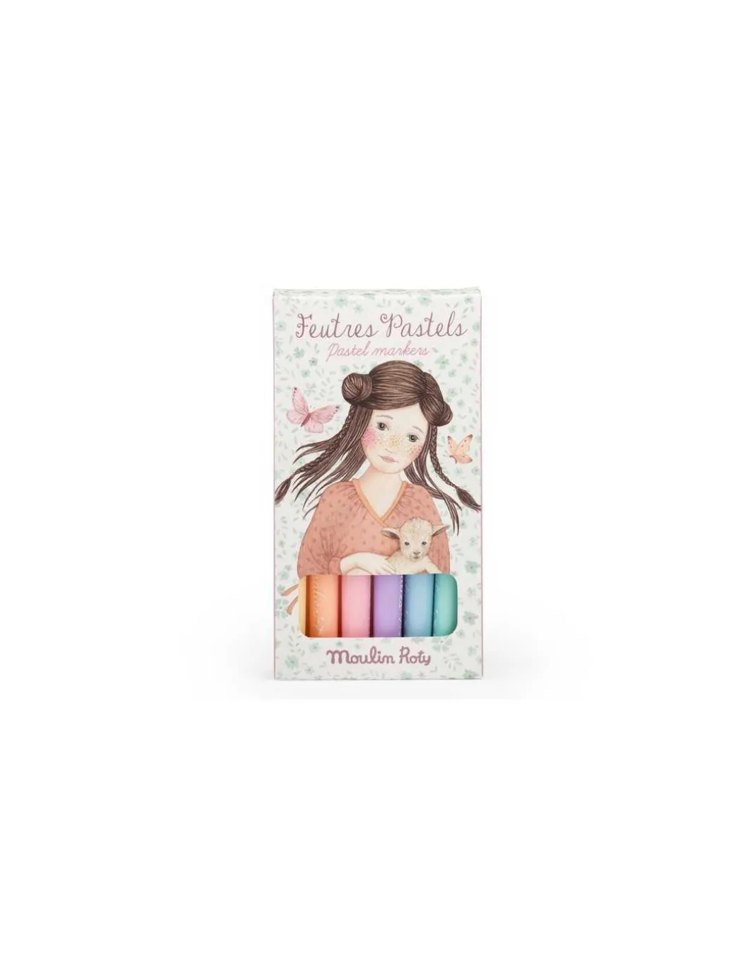 6 feutres pastels Les Rosalies - Moulin Roty