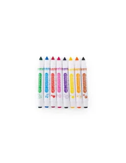 8 feutres tampons 2 en 1 Les Loufoques - Moulin Roty