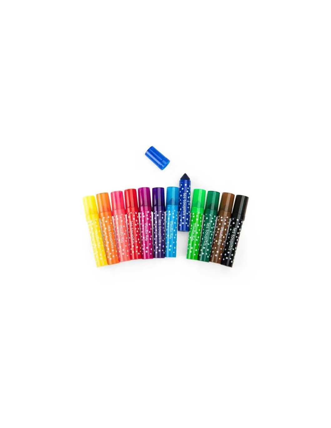 12 gros feutres pointes coniques Les Toupitis - Moulin Roty