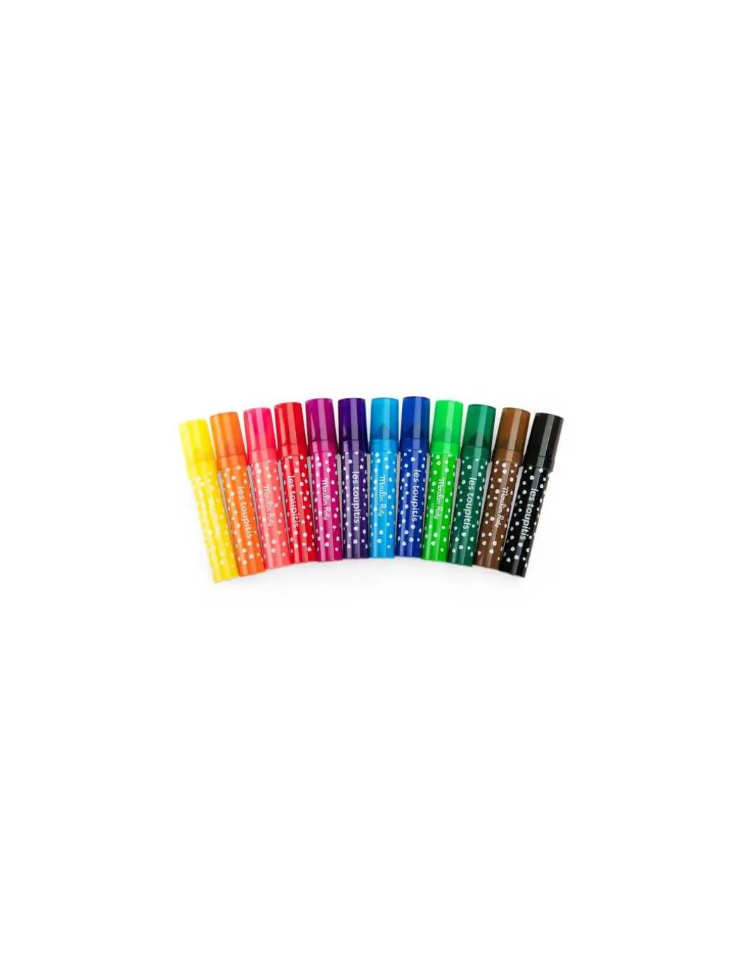12 gros feutres pointes coniques Les Toupitis - Moulin Roty