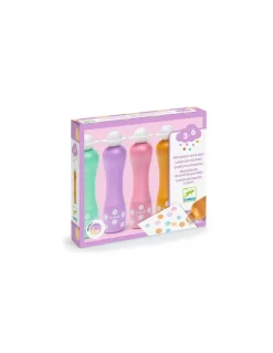 4 Marqueurs gros pois Pearly - Djeco