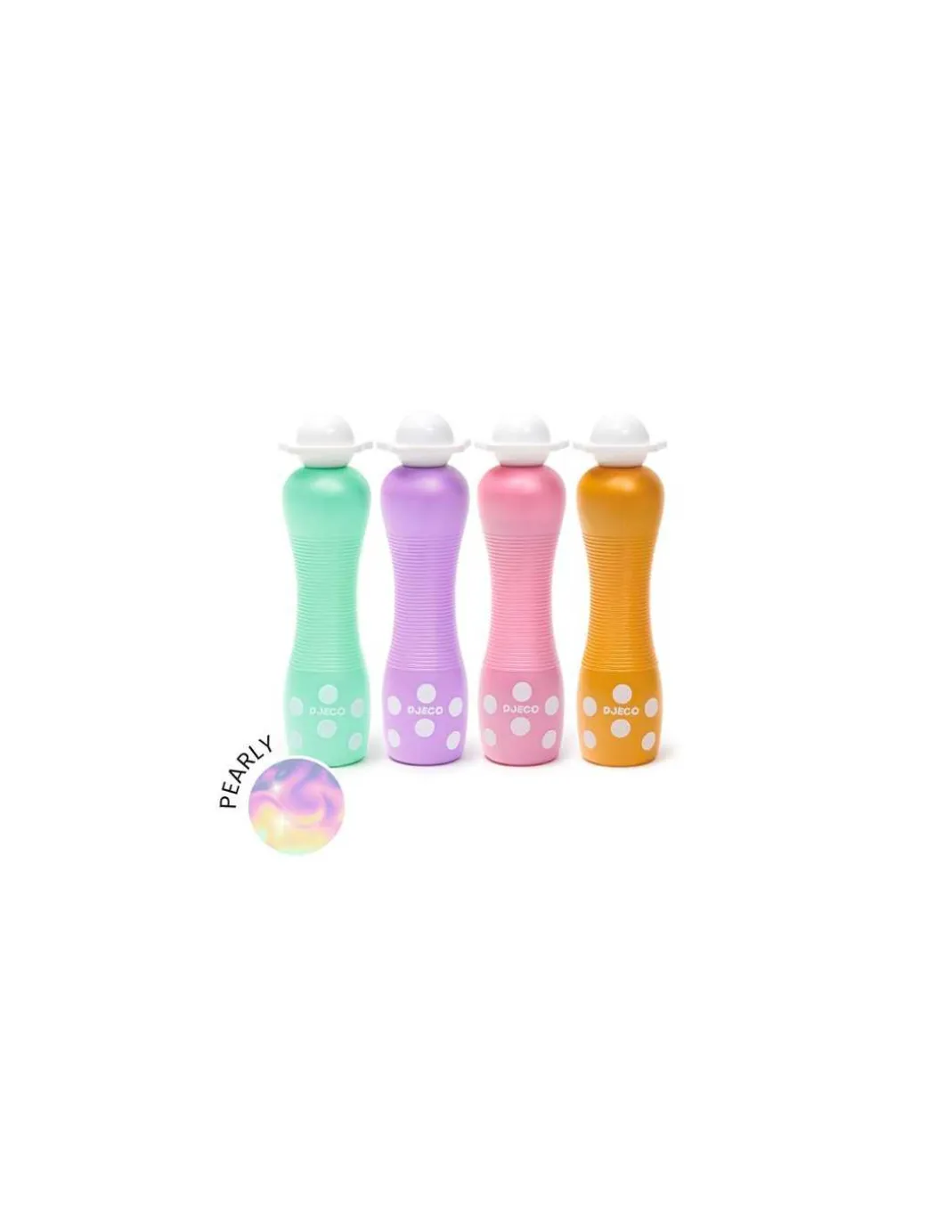 4 Marqueurs gros pois Pearly - Djeco