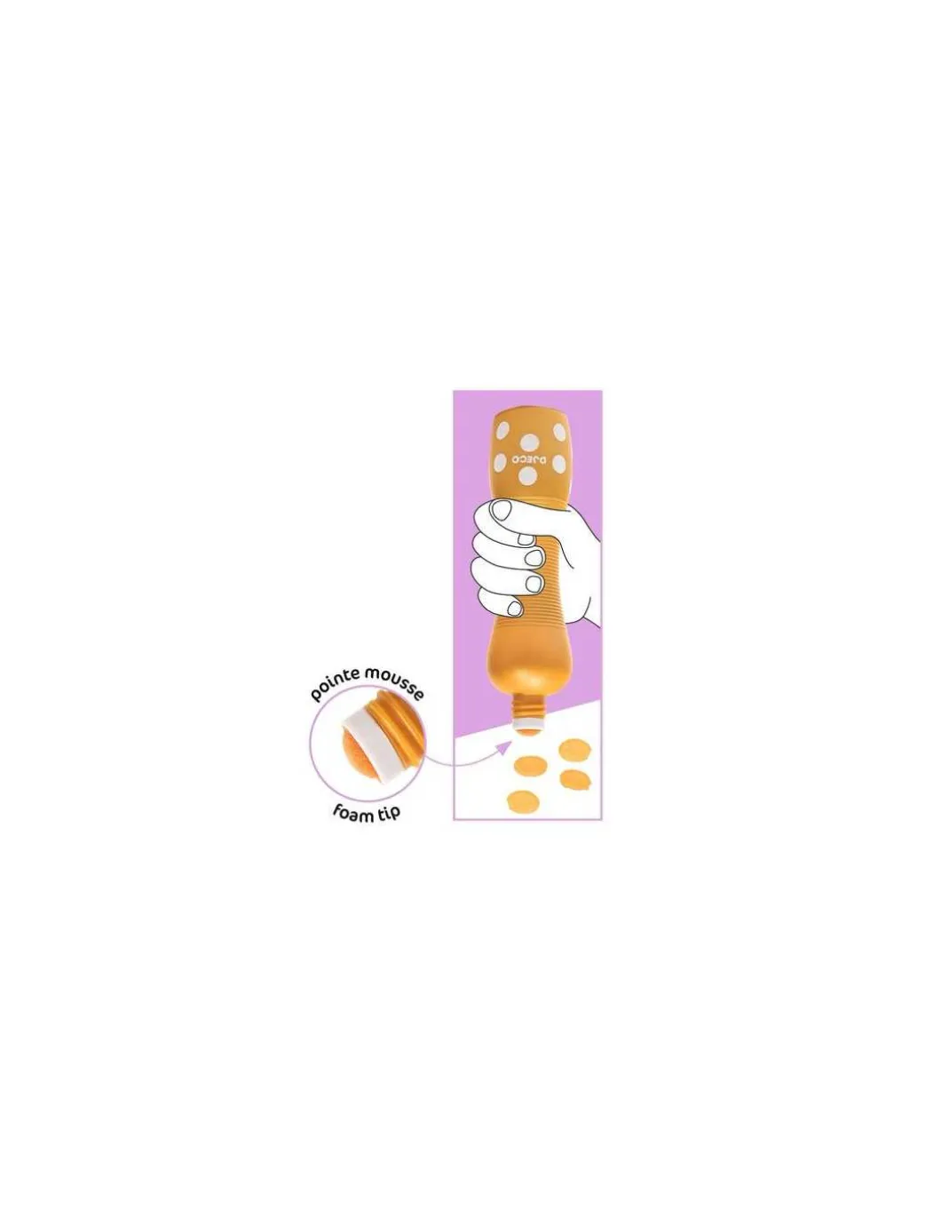 4 Marqueurs gros pois Pearly - Djeco