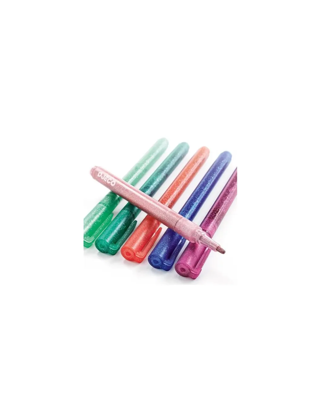 6 marqueurs pailletés sweet - Djeco