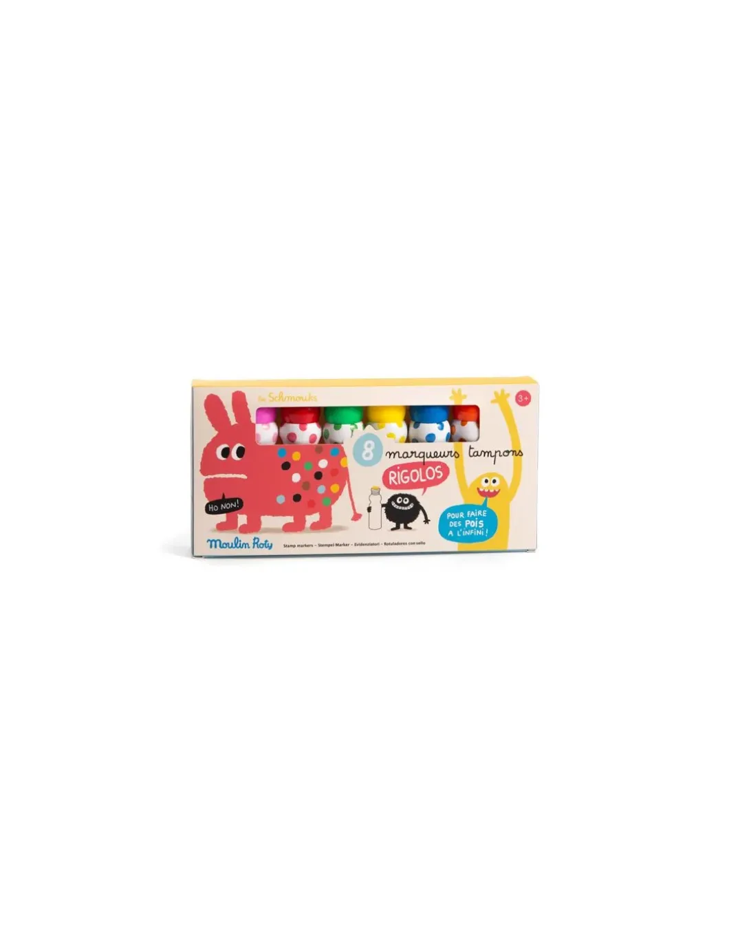 8 marqueurs tampons Les Schmouks - Moulin Roty