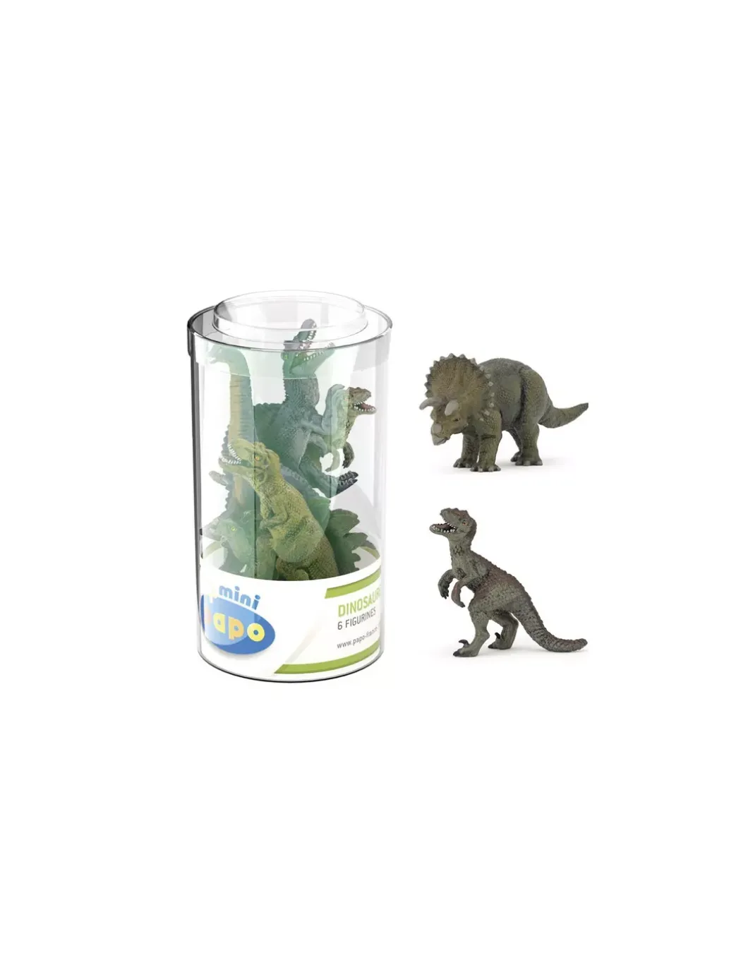 6 mini figurines dinosaures - Papo