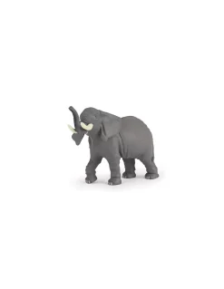 6 mini figurines vie sauvage avec éléphant - Papo