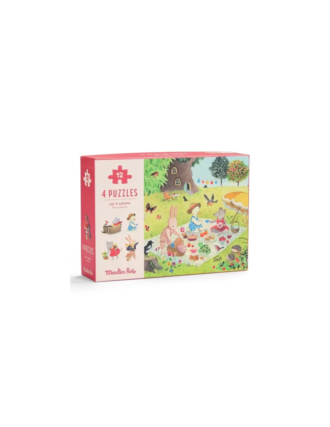 4 mini puzzles Les Saisons - Moulin Roty