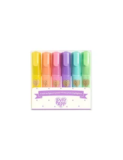 6 mini surligneurs pastel - Djeco