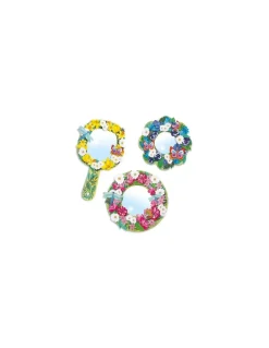 3 miroirs à décorer douceur florale - Do it Yourself Djeco