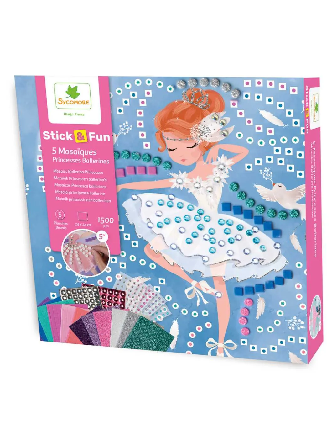 5 mosaïques princesses ballerines - Sycomore