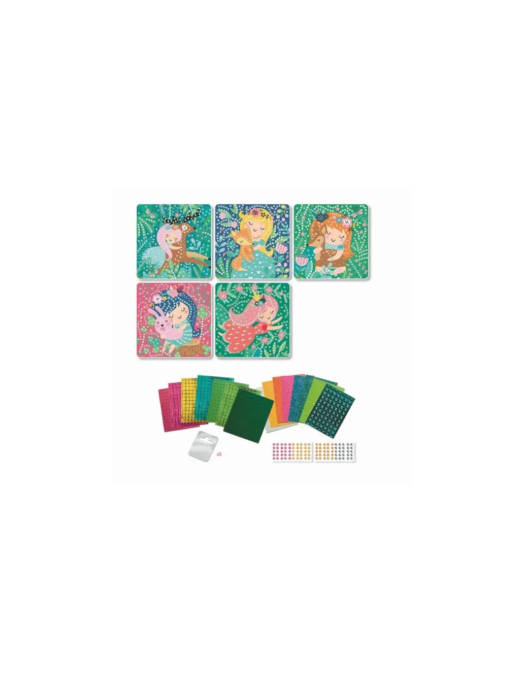 5 mosaïques princesses des bois - Sycomore