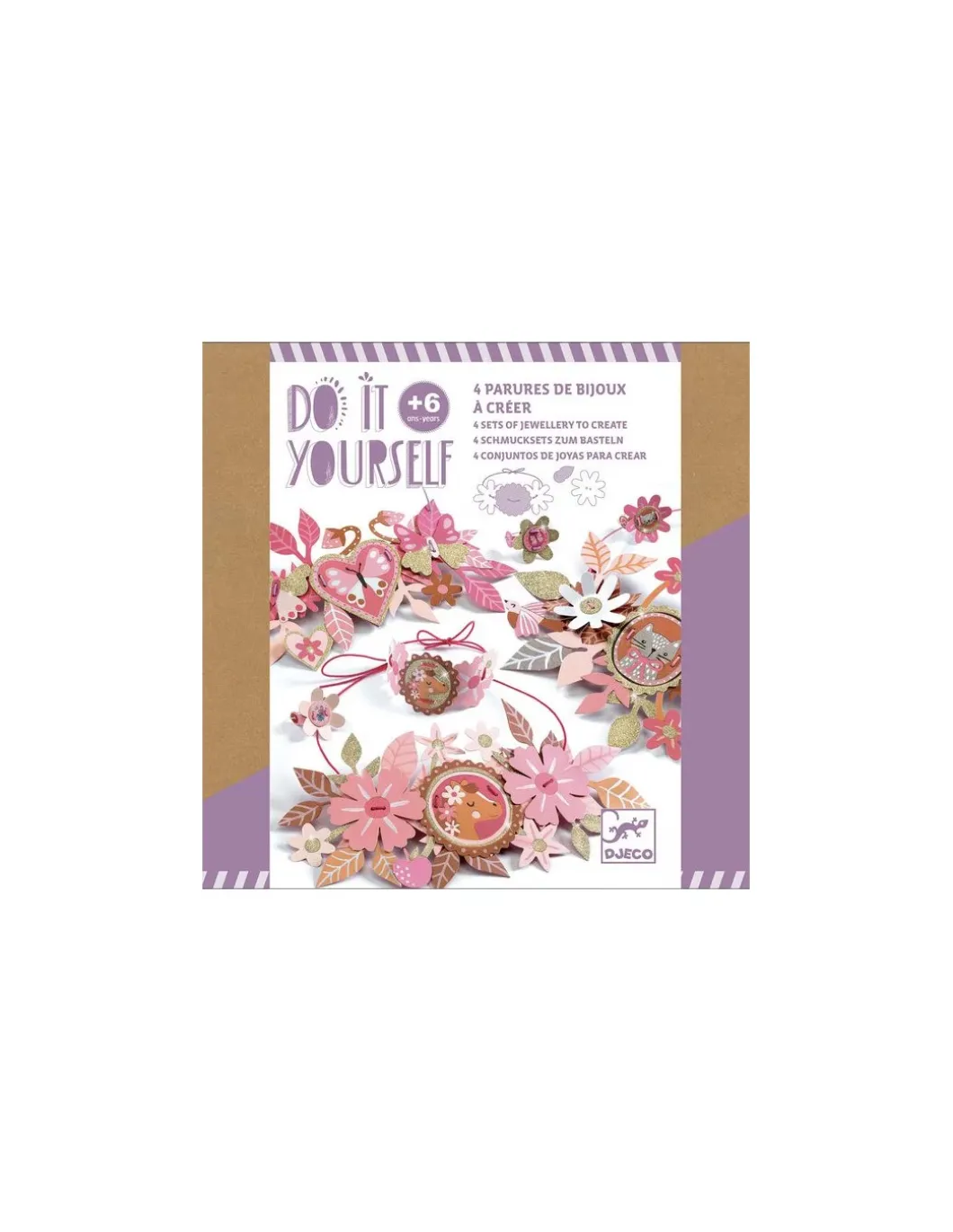 4 parures de bijoux à créer Doux médaillons - Do it Yourself Djeco