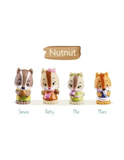 4 personnages famille écureuil Nutnut Klorofil