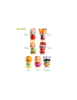 7 personnages famille Klorofil