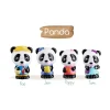 4 personnages famille Panda Klorofil