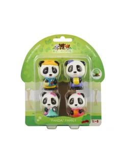 4 personnages famille Panda Klorofil