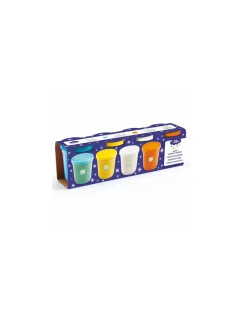 4 pots de pâte à modeler pailletées - Djeco