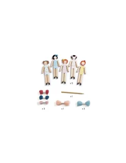 5 poupées chasse-tracas sweet night - Do it Yourself Djeco