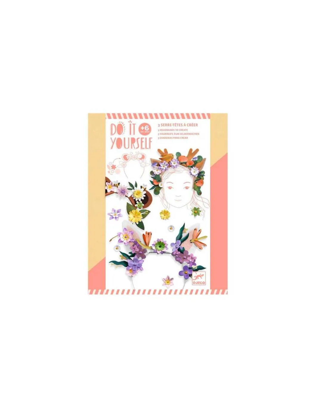 3 serre-têtes à créer Flower Friends - Do it Yourself - Djeco
