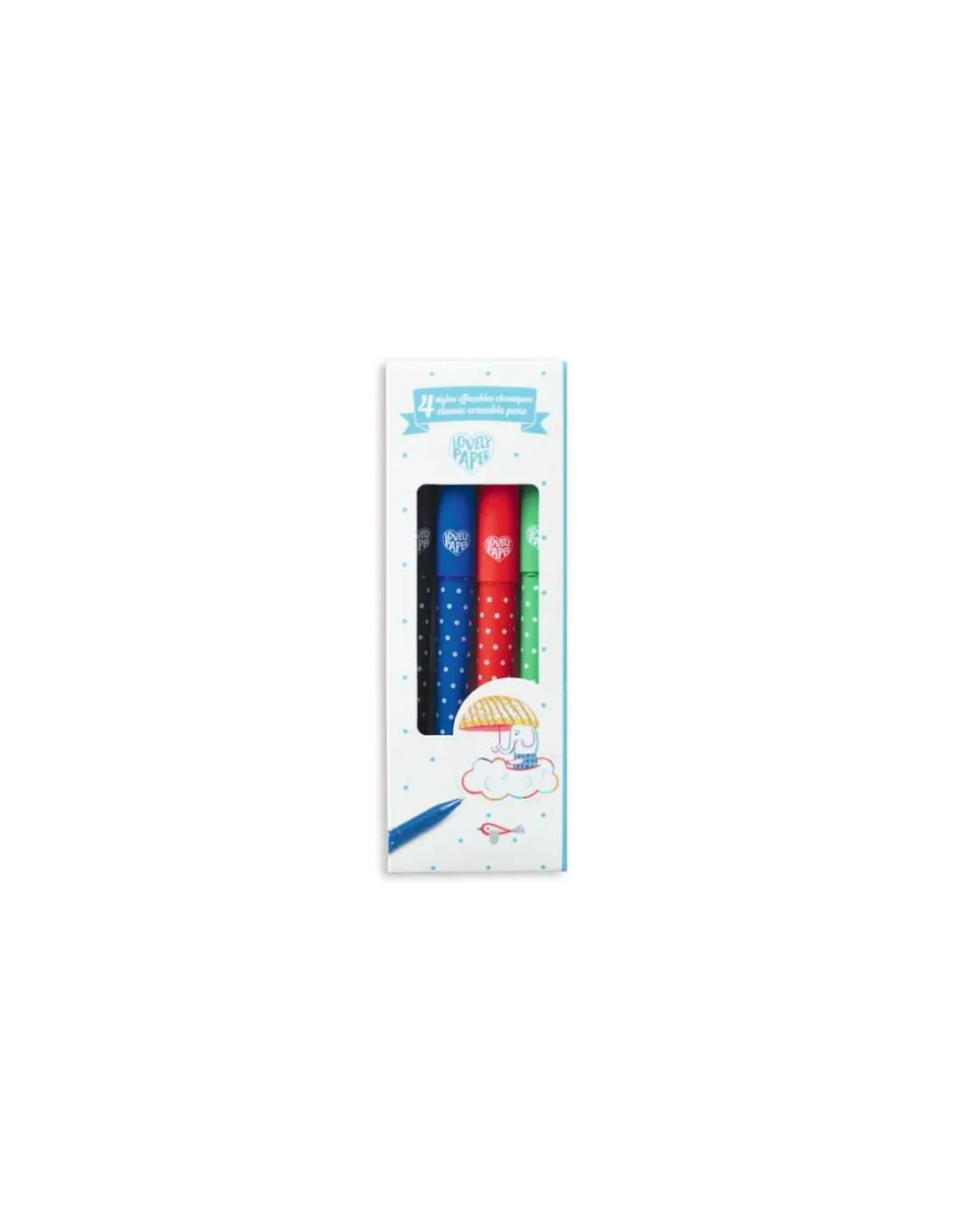 4 stylos effaçables classique - Djeco