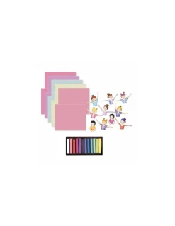 10 tableaux pastels secs danseuses - Sycomore