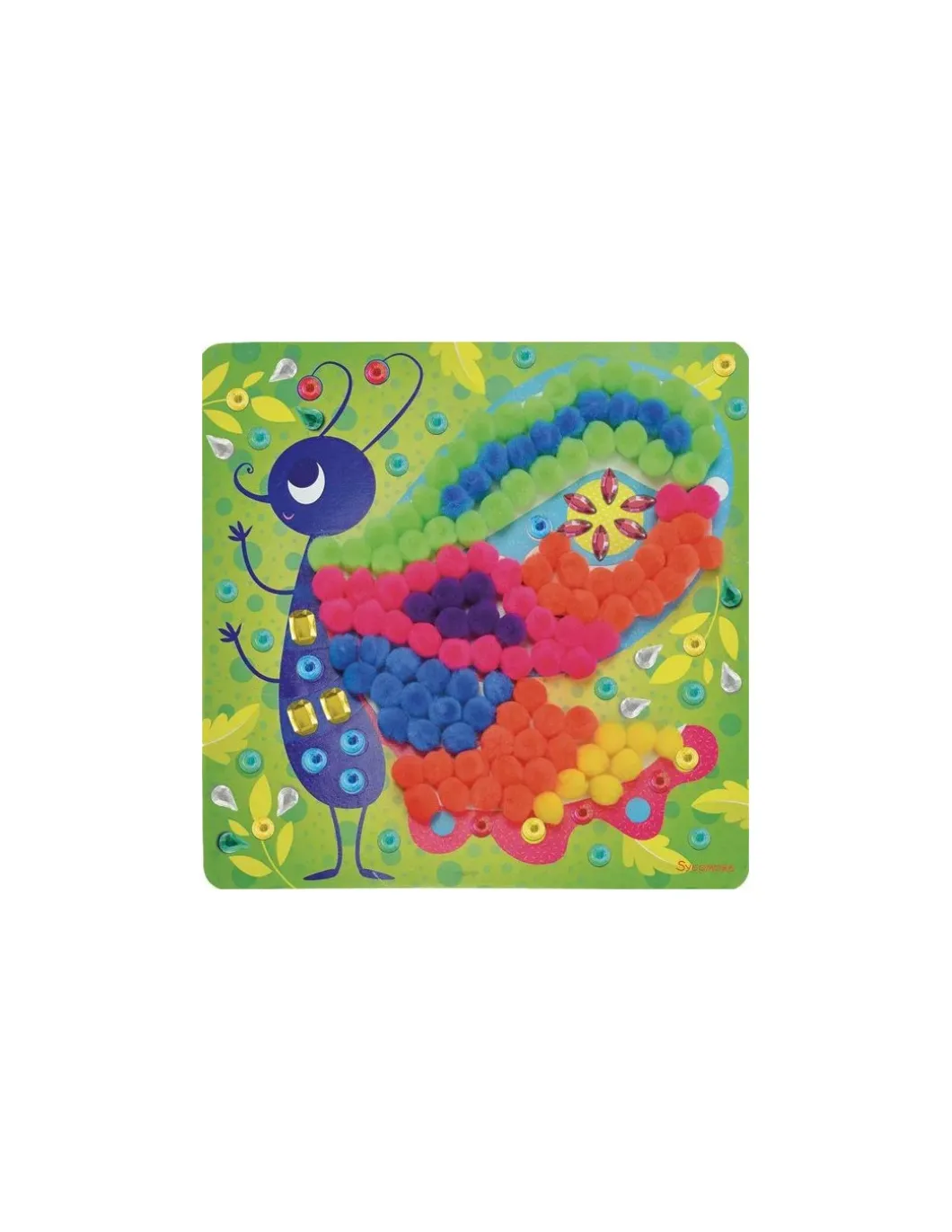 3 tableaux pompons papillons - Sycomore