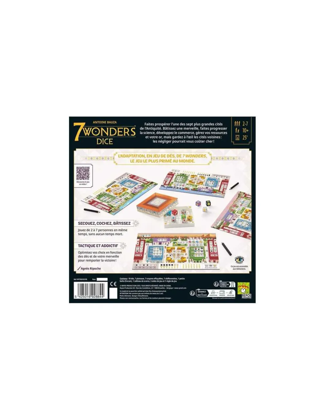 7 wonders Dice
