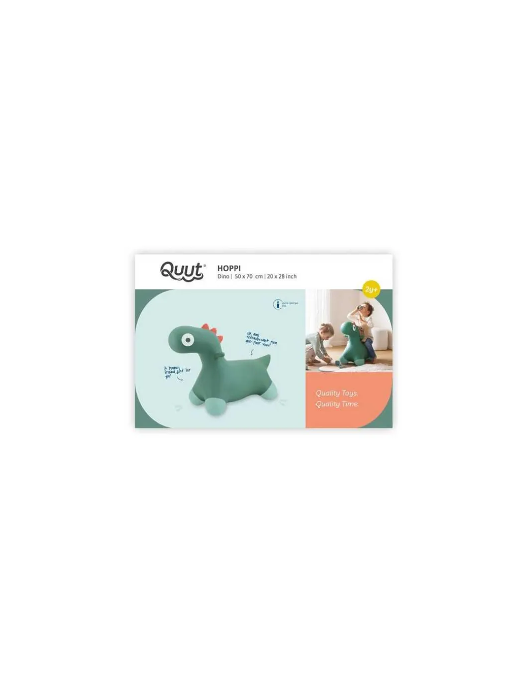 Animal sauteur dinosaure Hoppi vert - Quut
