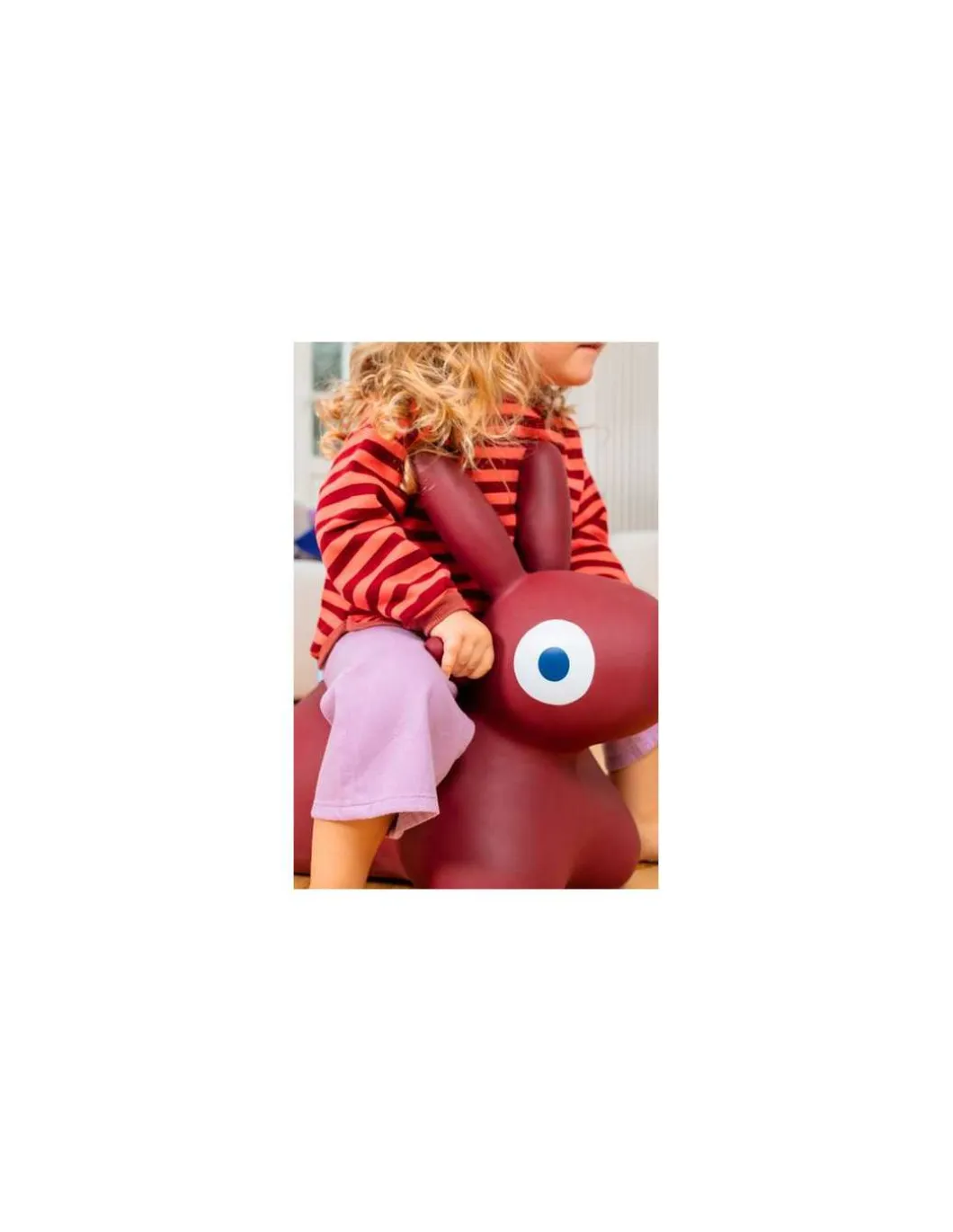 Animal sauteur lapin Hoppi bordeaux - Quut