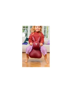 Animal sauteur lapin Hoppi bordeaux - Quut
