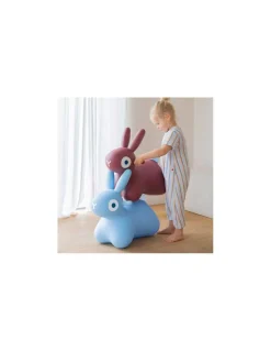 Animal sauteur lapin Hoppi bordeaux - Quut